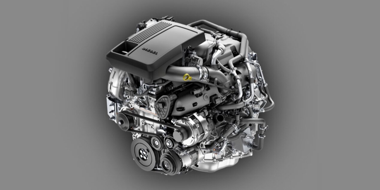 2023 Cadillac Escalade Duramax 3.0L Turbo Diesel 6-cylinder engine.