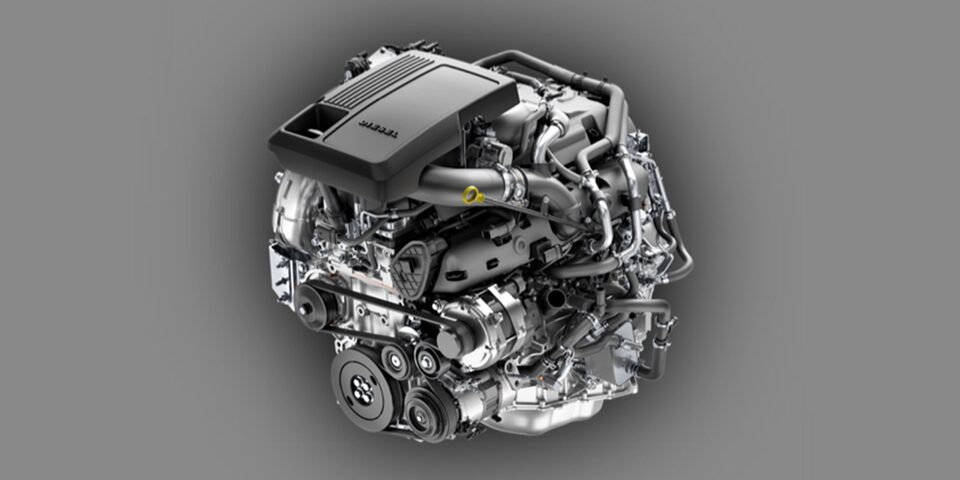 2023 Cadillac Escalade Duramax 3.0L Turbo Diesel 6-cylinder engine.
