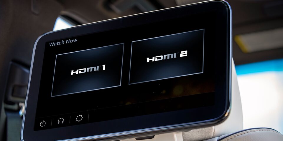 2023 Cadillac Escalade rear seat entertainment.