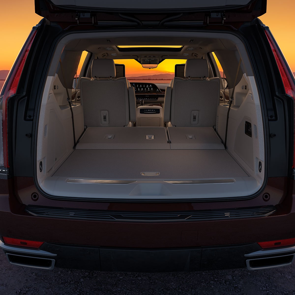 2024 Cadillac Escalade cargo space.