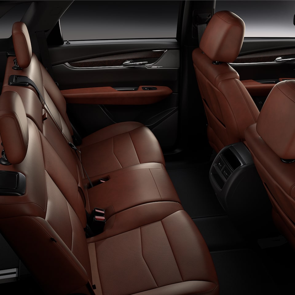 Comfortable seats on the 2026 Cadillac XT5 luxury SUV.