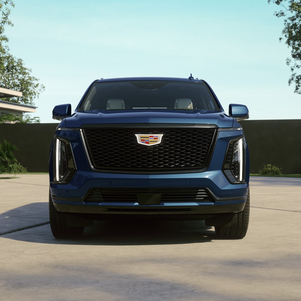 Vue rapprochée de la calandre Sport du Cadillac Escalade 2027