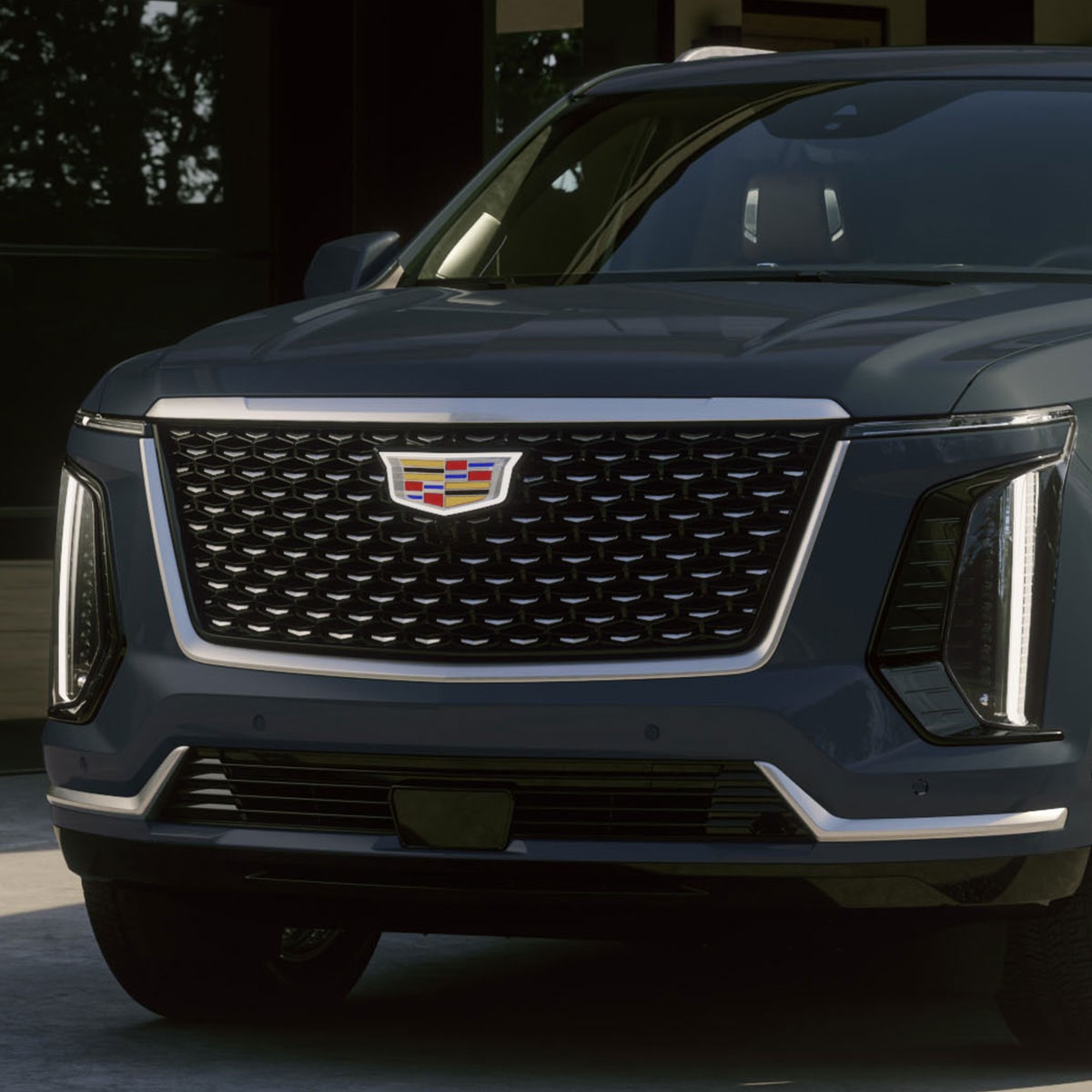 Vue de profil du Cadillac Escalade 2027