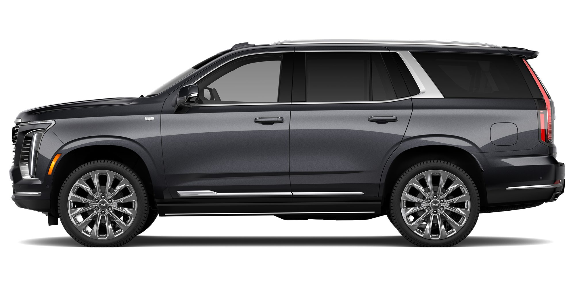 Vue de profil d’un Cadillac Escalade Platinum Luxury 2027