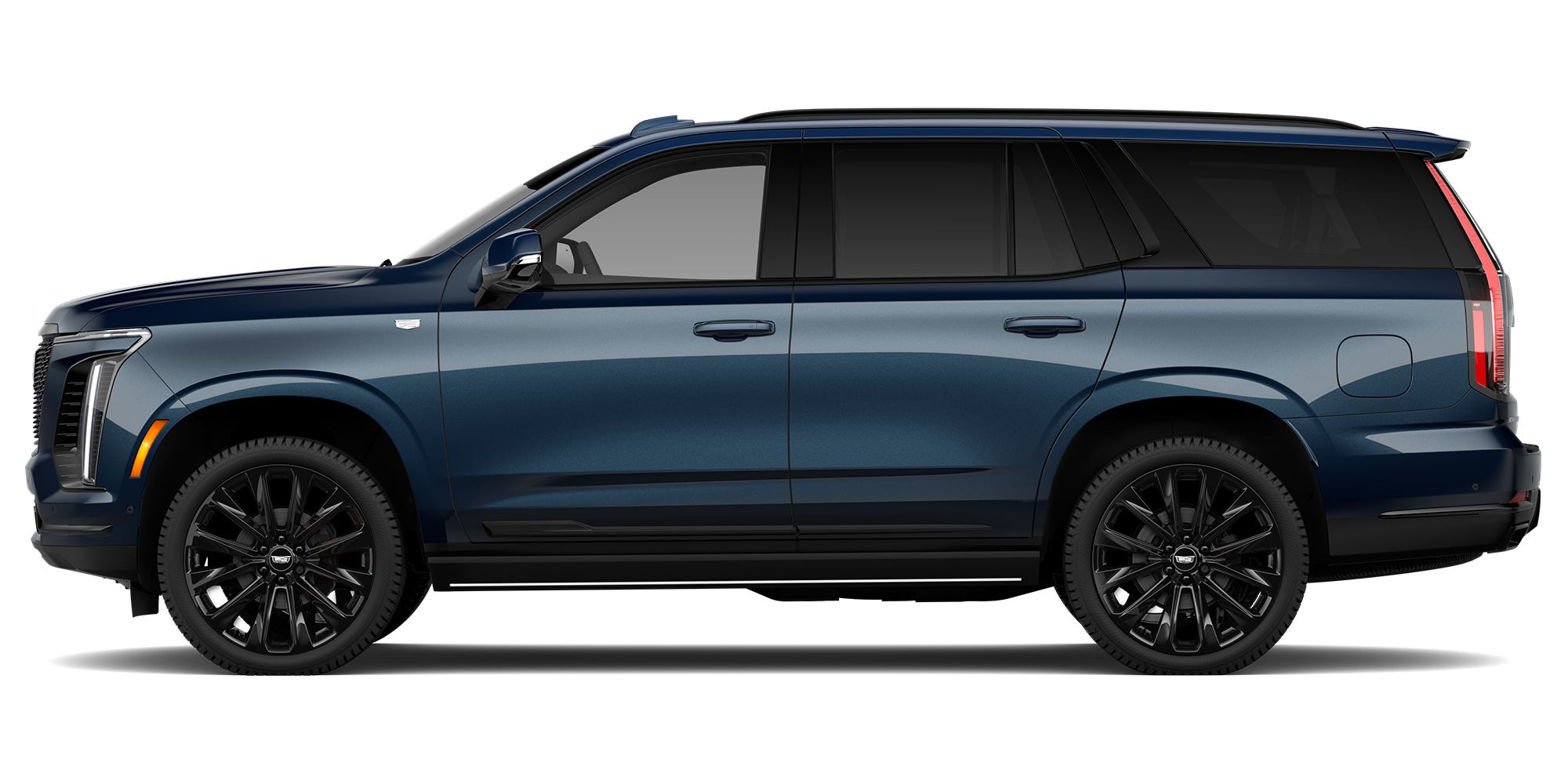 Vue de profil d’un Cadillac Escalade Platinum Sport 2027