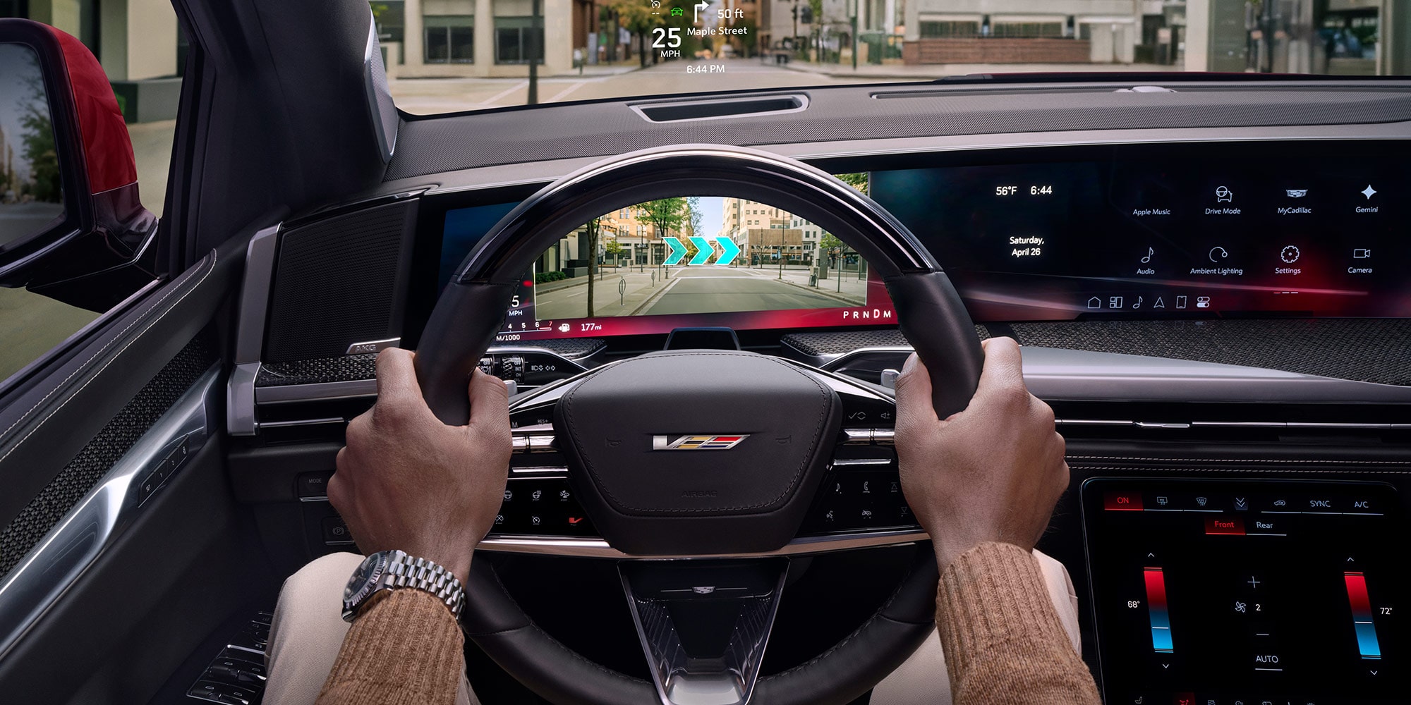Détail des technologies intérieures du Cadillac Escalade-V 2027