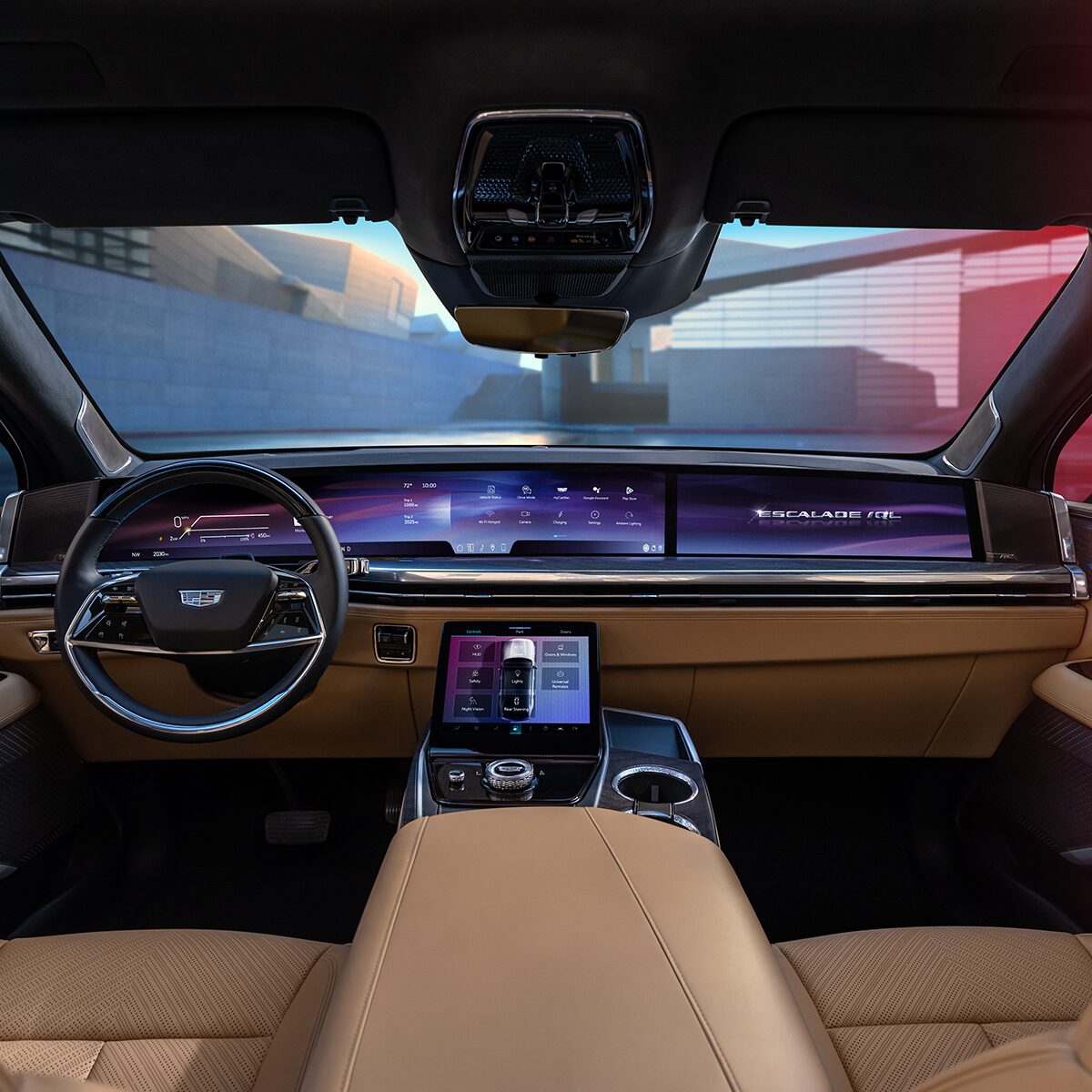 L’habitacle côté conducteur luxueux du Cadillac Escalade IQL 2026.