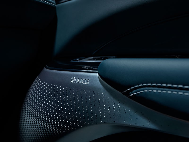 Close up view of the AKG Speakers on the 2026 Cadillac LYRIQ.