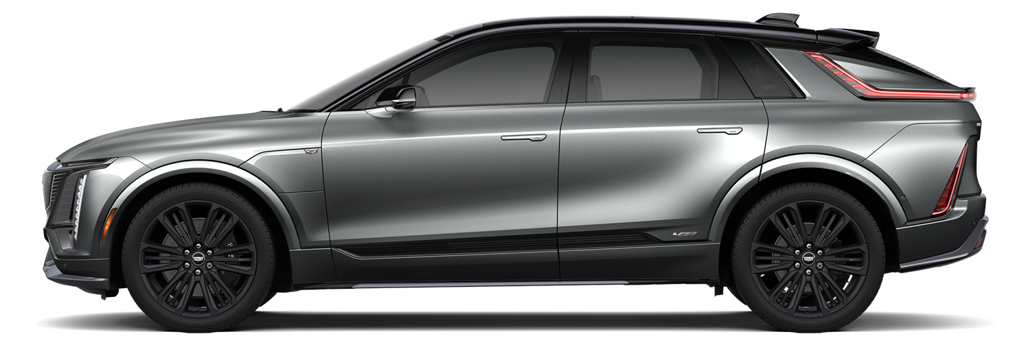 Side view of the Cadillac LYRIQ-V.