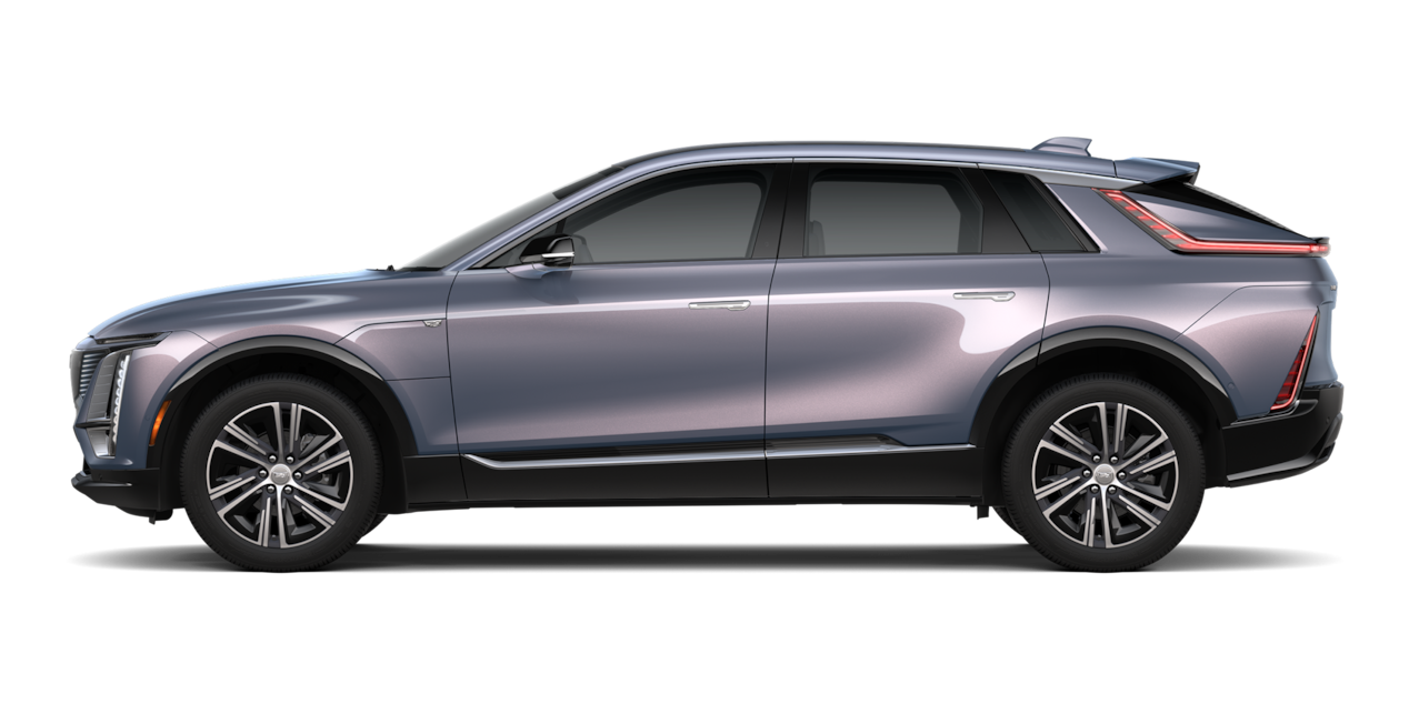 Side view of the 2026 Cadillac LYRIQ Premium Luxury.