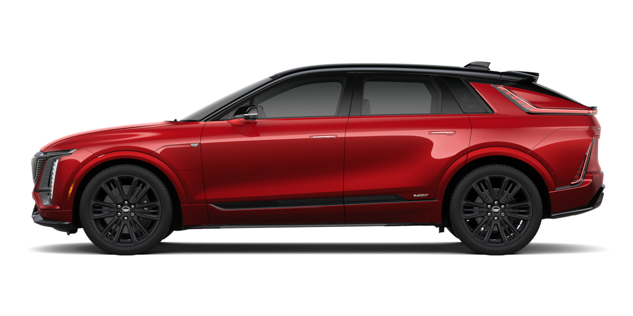 Side view of the 2026 Cadillac LYRIQ-V.