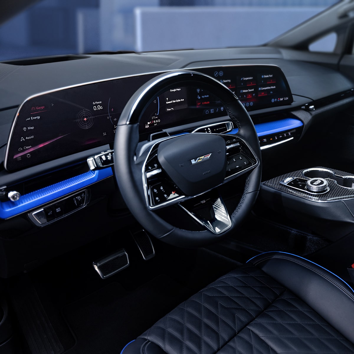 Cadillac OPTIQ-V interior technology.