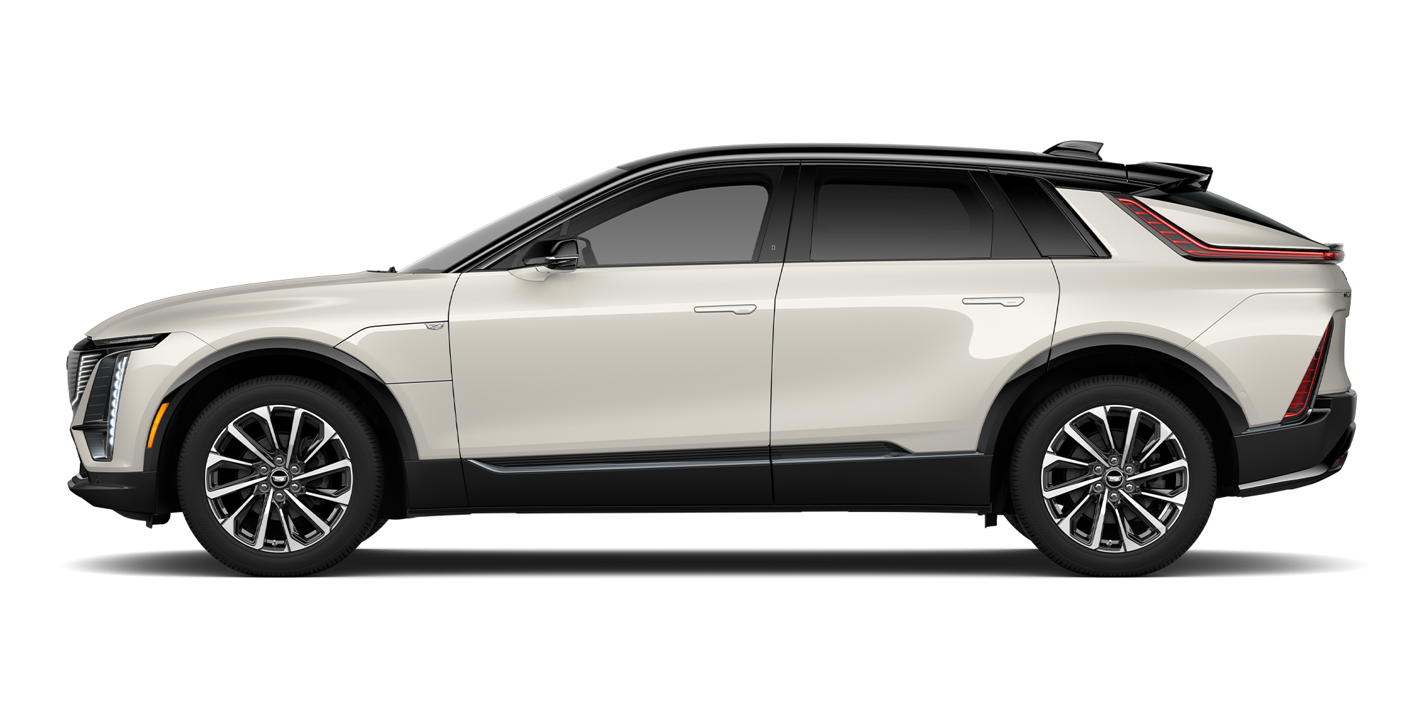 2027 Cadillac LYRIQ Premium Sport With a Front Three-Quarter Exterior View.