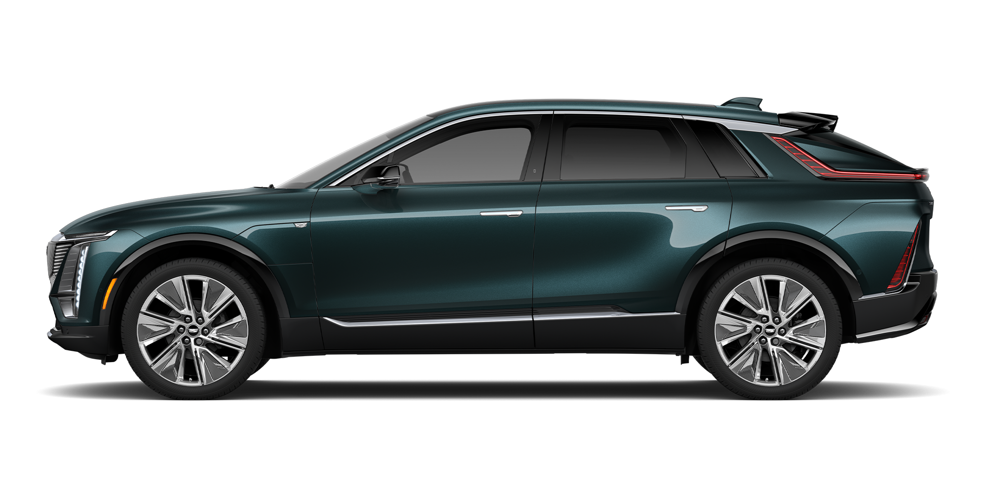 2027 Cadillac LYRIQ Signature Luxury With a Front Three-Quarter Exterior View.