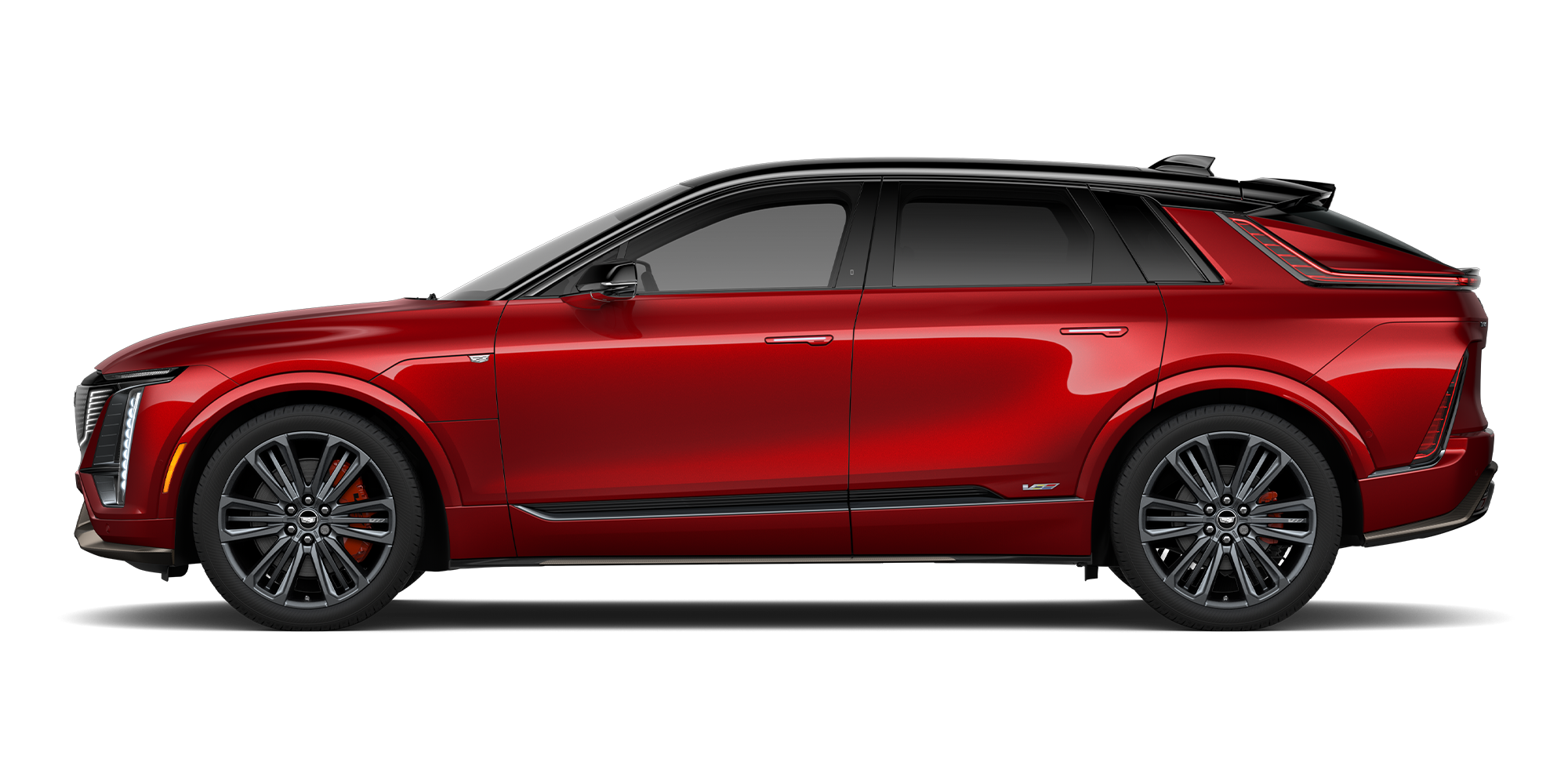 2027 Cadillac LYRIQ-V With a Front Three-Quarter Exterior View.