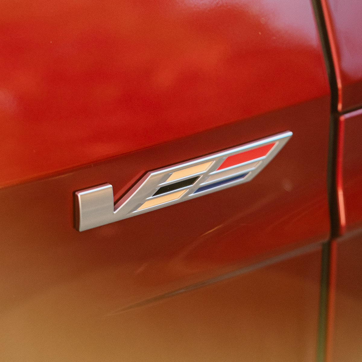 V-series badging etched on the 2027 Cadillac LYRIQ-V exteriors.