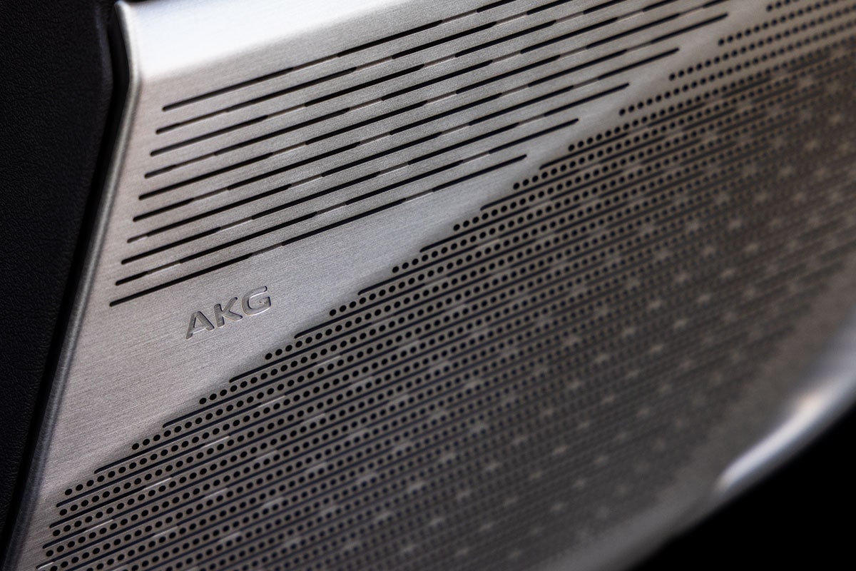 Close Up View of the 2027 Cadillac OPTIQ's AKG Audio System Speaker