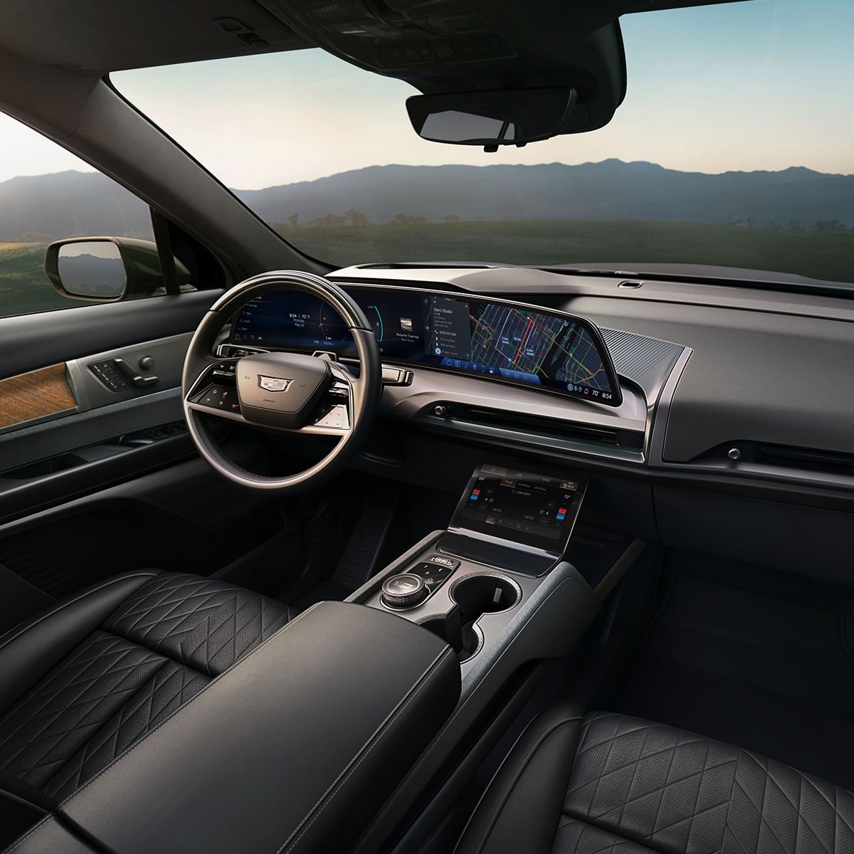 Console intérieure Cadillac VISTIQ 2027.