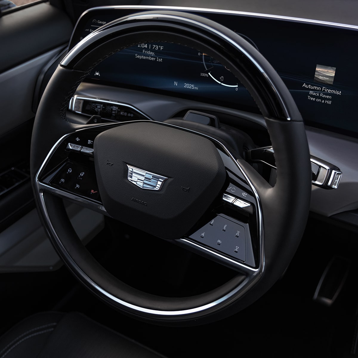Le volant Cadillac VISTIQ 2027.