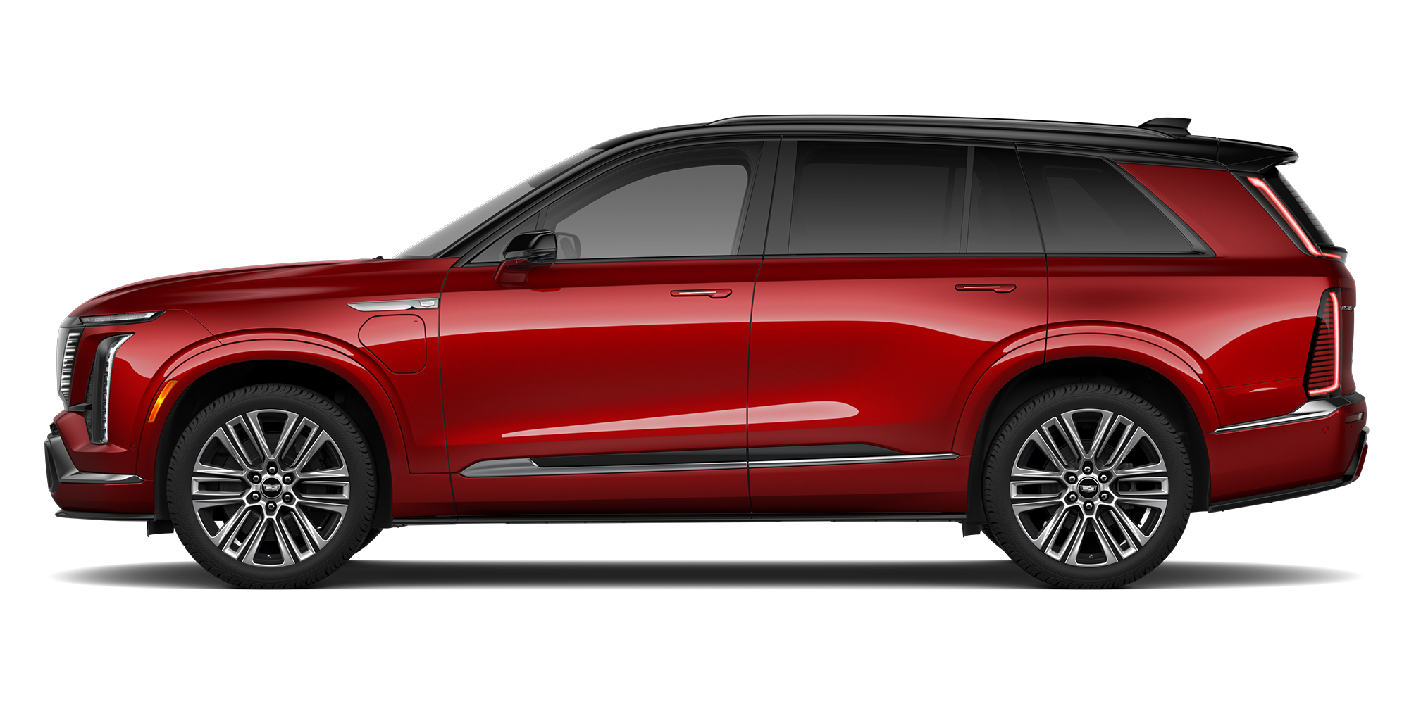 Side View of the 2027 Cadillac VISTIQ Platinum.