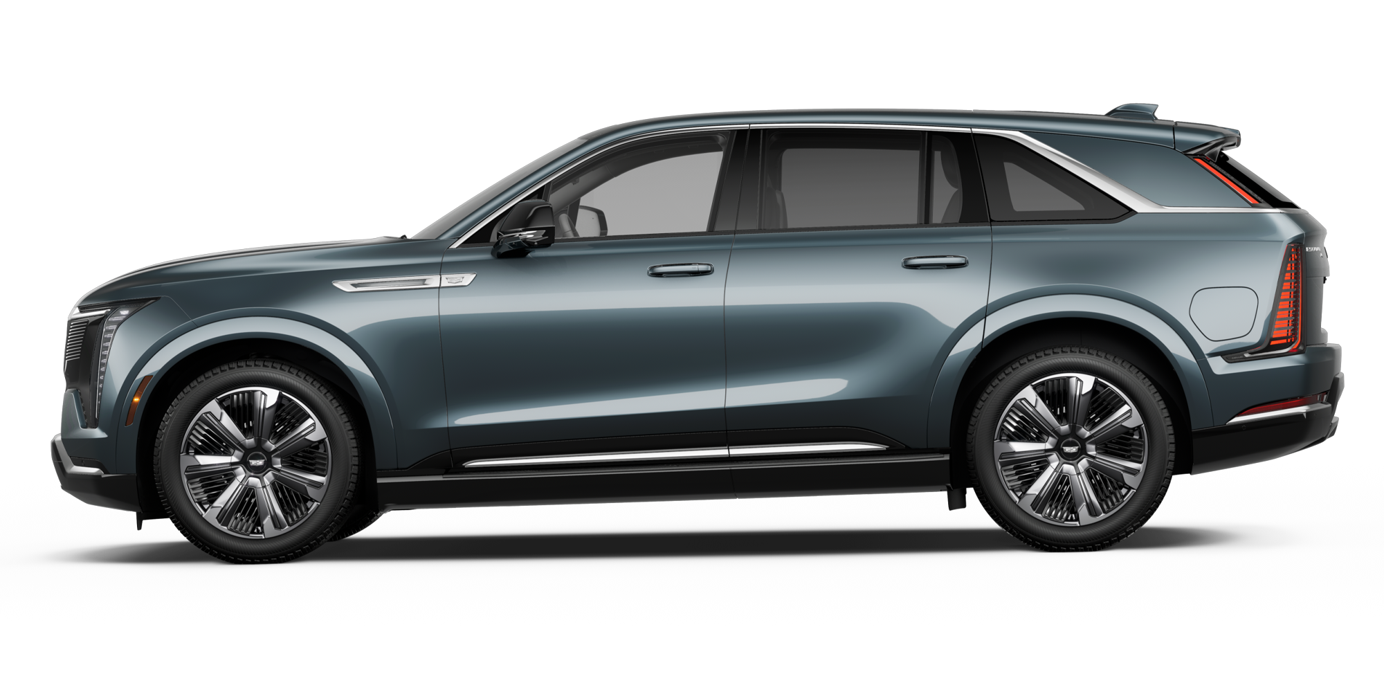 Side view of the 2026 Cadillac Escalade IQ Premium Luxury.