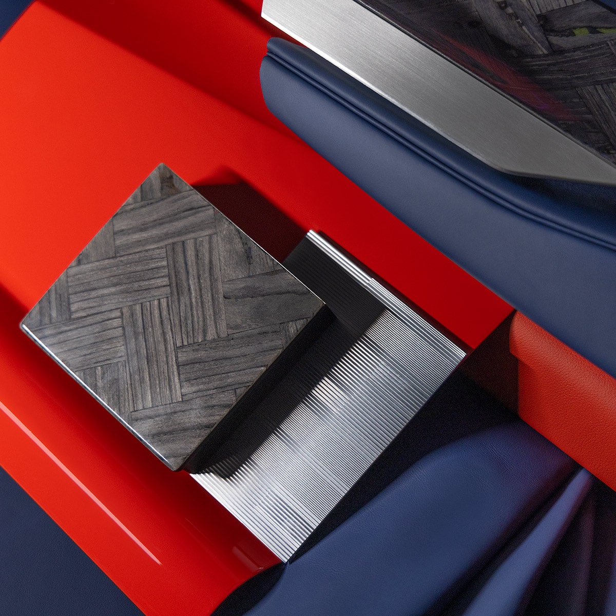 The Cadillac CELESTIQ Aurora design palette collection.