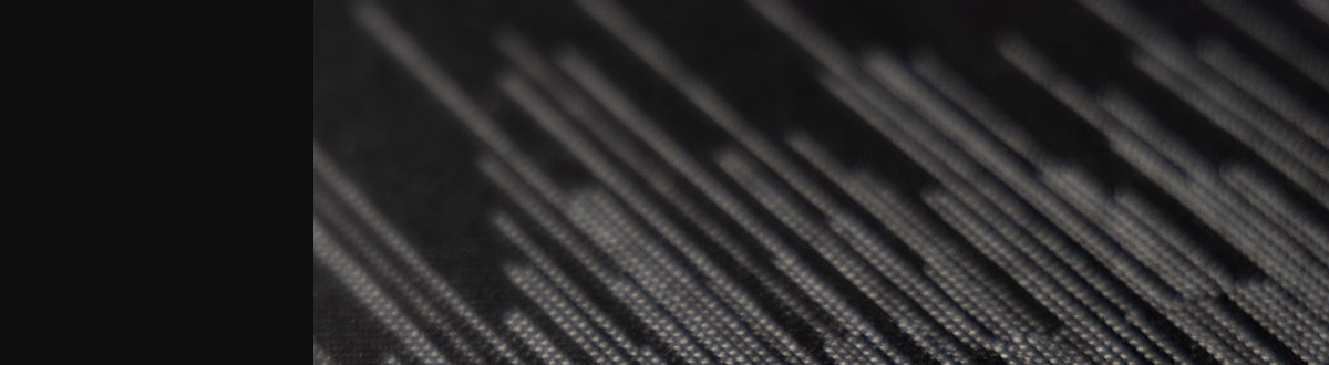 Échantillon de tissu noir du nuancier Magnetic de la Cadillac CELESTIQ.