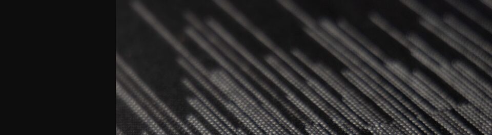 Échantillon de tissu noir du nuancier Magnetic de la Cadillac CELESTIQ.