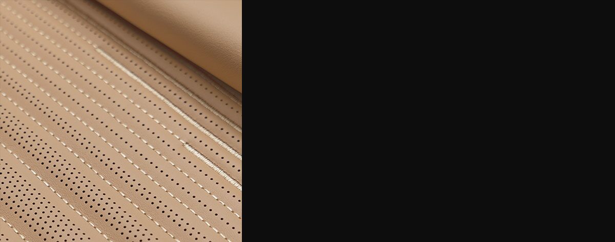 Camelia Leather close-up of the Cadillac CELESTIQ Vale design palette.