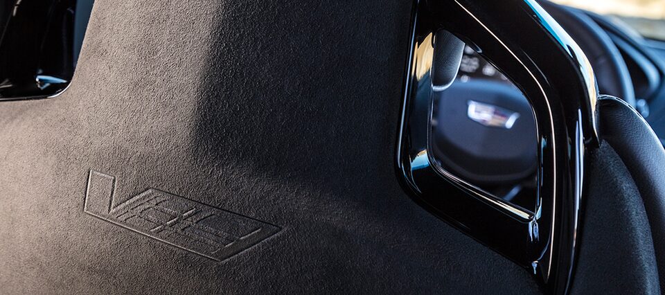 2022 Cadillac CT4-V Blackwing interior.