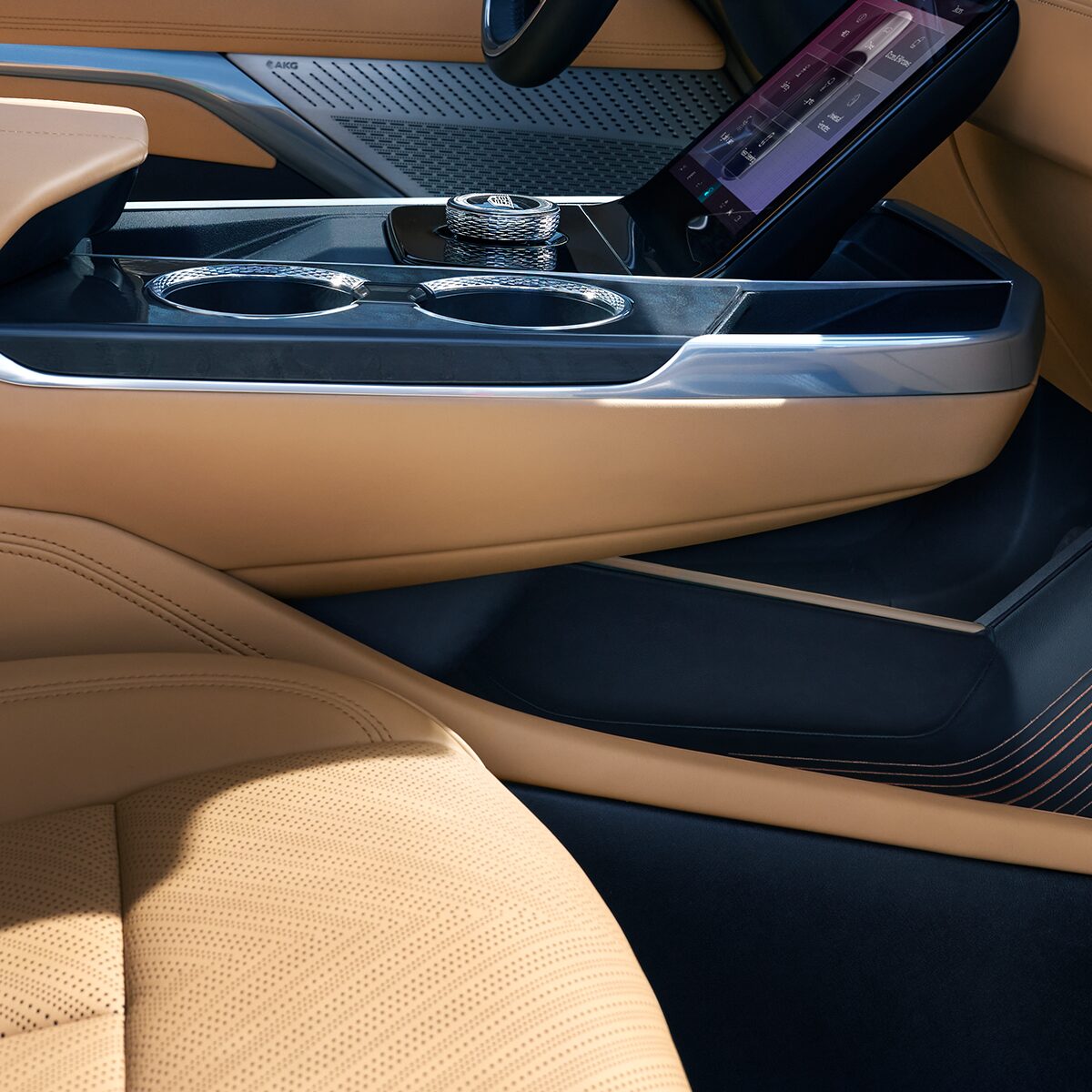 La console centrale du Cadillac Escalade IQ.