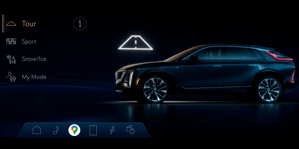 2023 Cadillac LYRIQ selector.