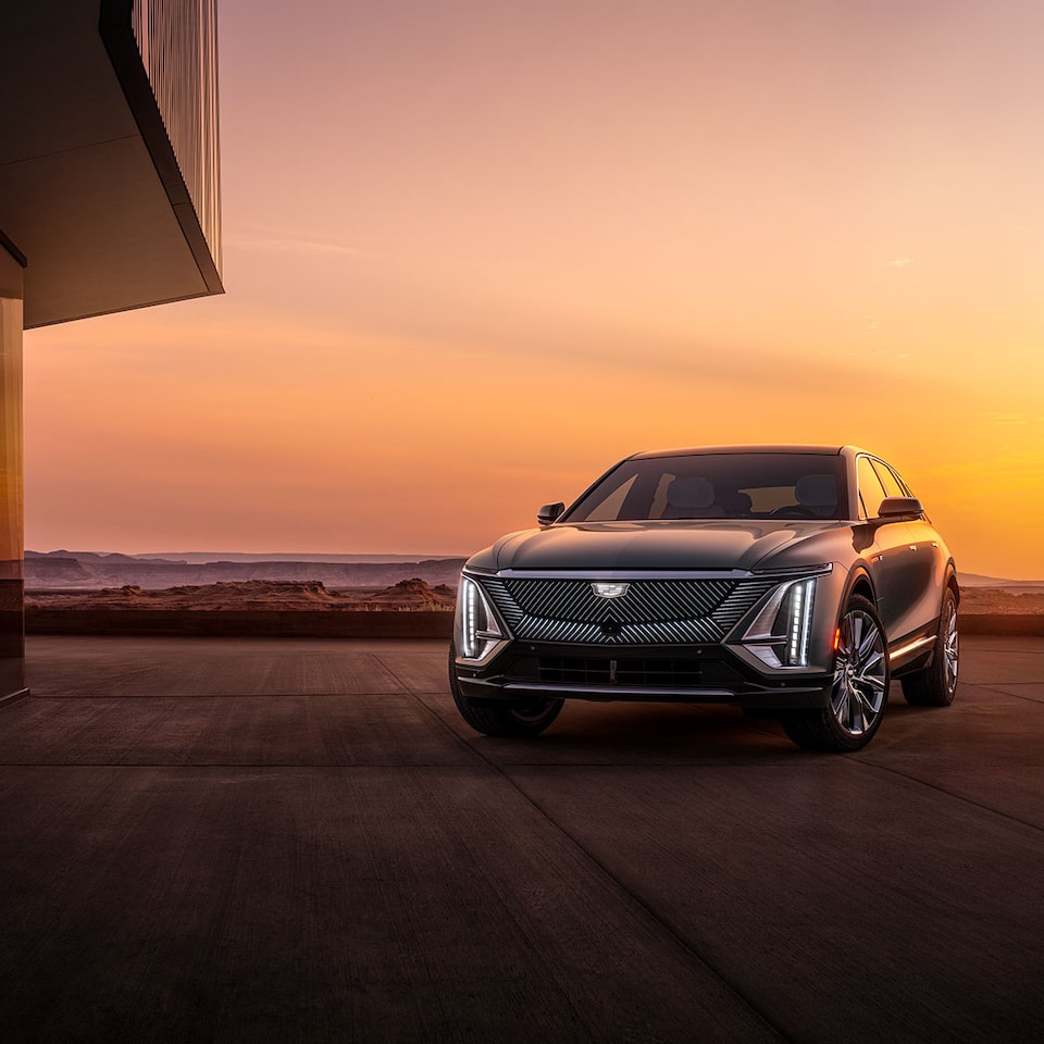 Vue avant du Cadillac LYRIQ.