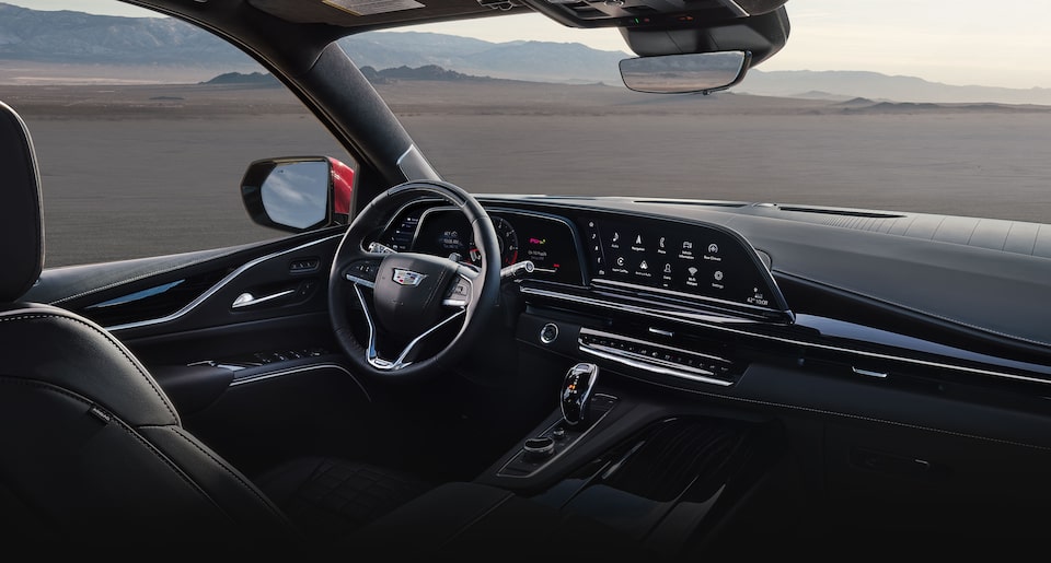 2023 Cadillac Escalade V-Series interior.