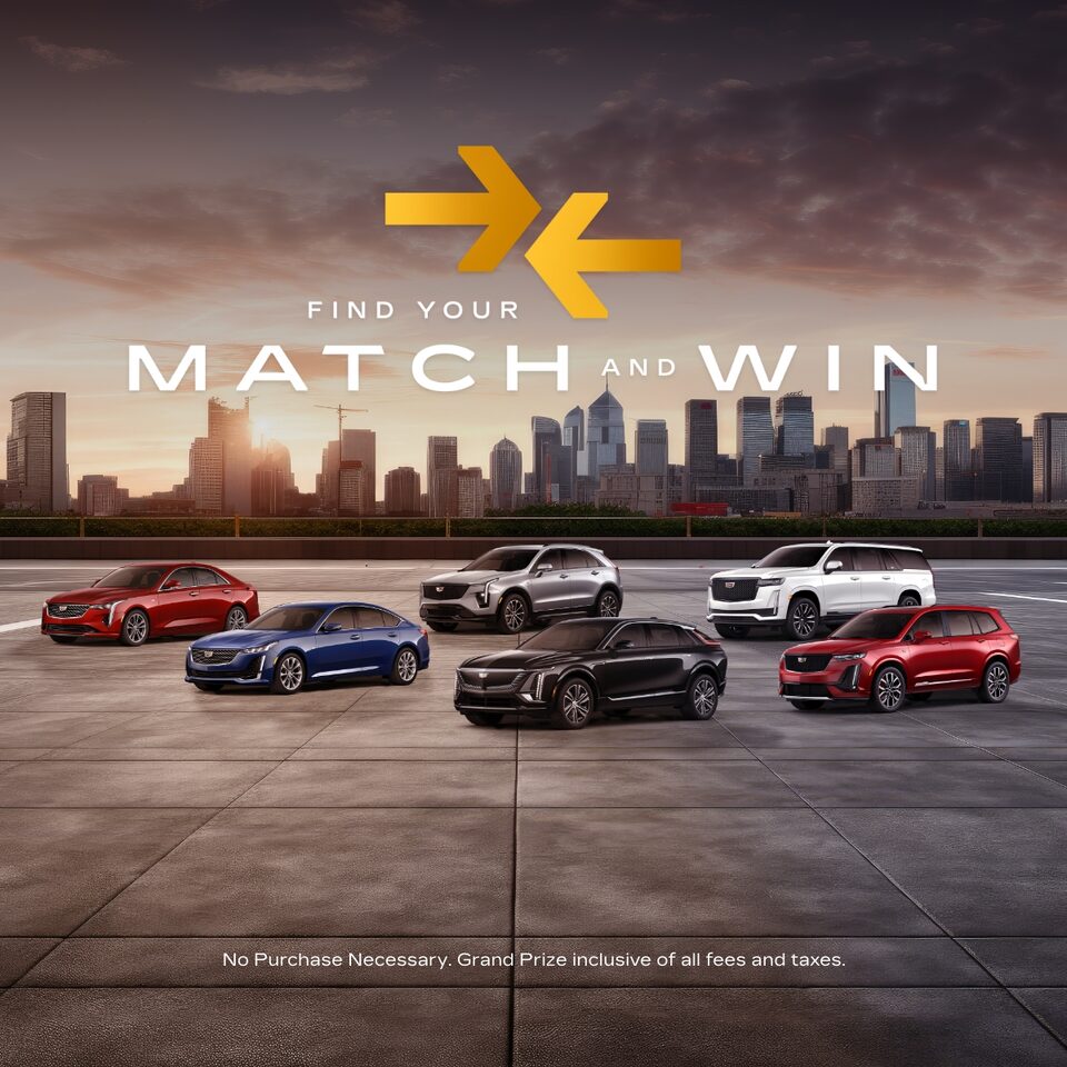 Your Chance to Win a New Cadillac.