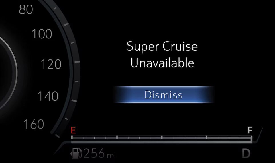 Cadillac Super Cruise : Messagerie.
