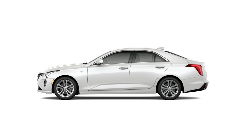 2022 Cadillac CT4 trim in Crystal White Tricoat.