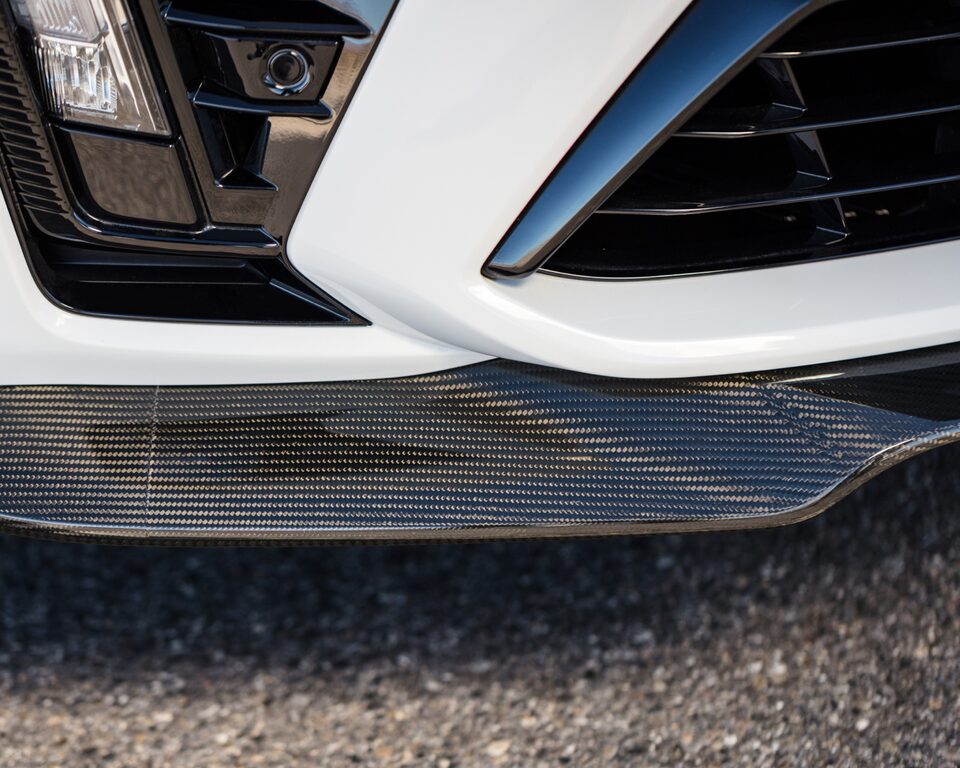 2022 Cadillac CT5-V Blackwing featuring a close-up view of the front bumper.