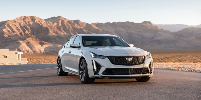 2022 Cadillac CT5-V Blackwing with a scenic view.