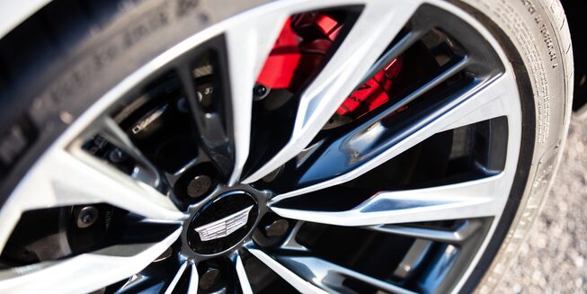 2022 Cadillac CT5-V Blackwing featuring a close-up view of the wheel.