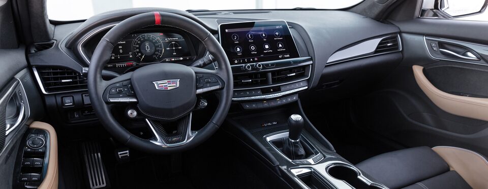 2022 Cadillac CT5-V Blackwing featuring the front interior.
