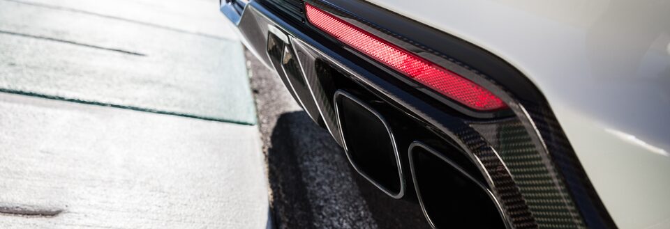 2022 Cadillac CT5-V Blackwing featuring a dual exhaust.