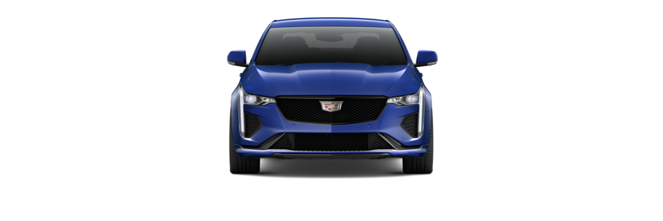 Vue avant de la Cadillac CT4-V 2023 : spécifications.