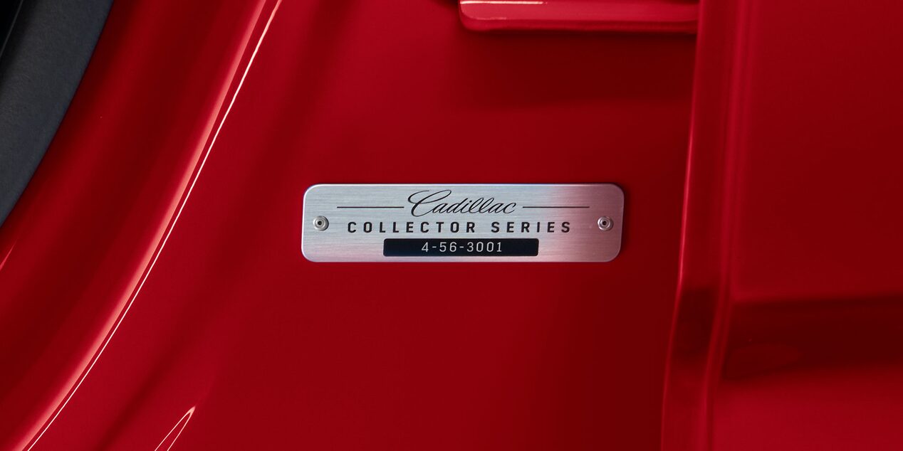 Plaque exclusive du constructeur de la 2024 CT4-V Blackwing Mondrian Edition.