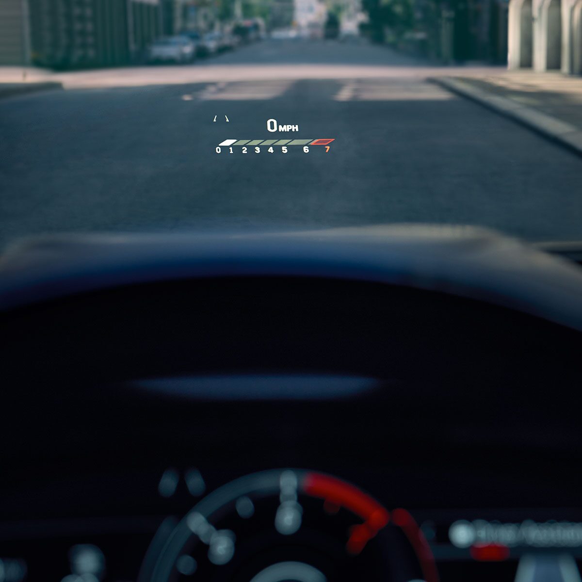 2024 Cadillac CT4 speedometer and steering wheel.