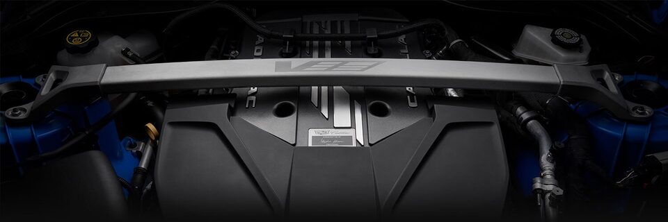 Moteur raffiné et système de gestion active du carburant de la Cadillac CT5 2024 de série V.