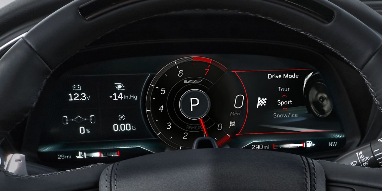 Sélecteur de mode de conduite de la Cadillac CT5-V 2024.
