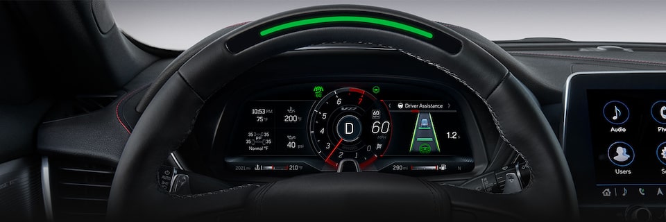 Cadillac CT5-V 2024 avec le système Super Cruise activé.