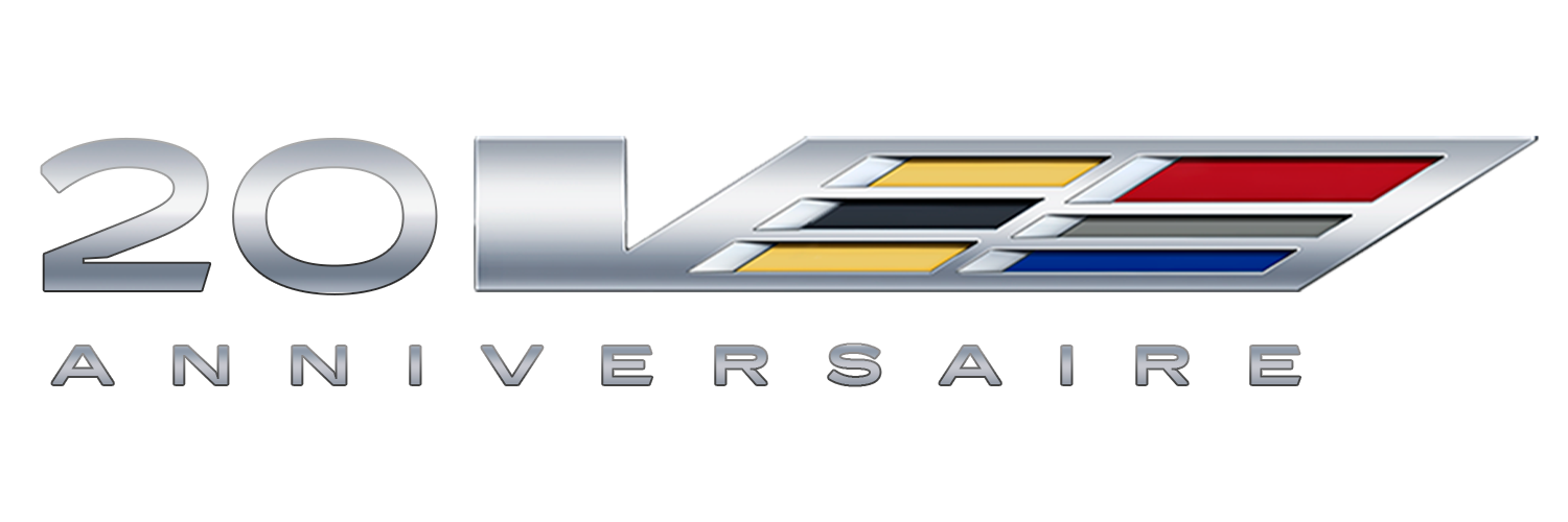 Logo du 20e anniversaire de la série V de Cadillac.