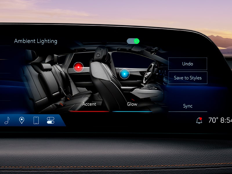 Éclairage d’ambiance  de la Cadillac CT5-V 2026.